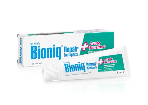 Bioniq® Repair Pasta dentífrica Sensitive Acute - Reduce la sensibilidad dental - Alivia el nervio dental y regenera las