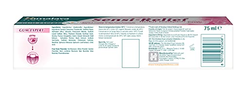 Himalaya Herbals Sensi-Relief Toothpaste para Sensibilidad Dental - Sin Parabeno - 100% Vegetariano (PAQUETE DE AHORRO -