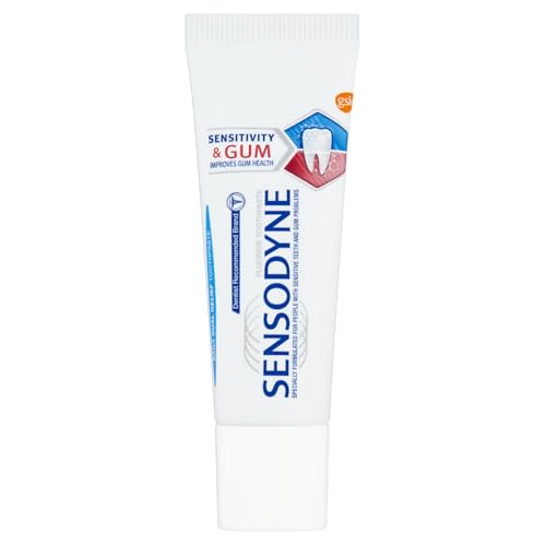 Sensodyne Sensibilidad y Goma Dental - Pasta Dental Viaje, 0.5 onzas líquidas